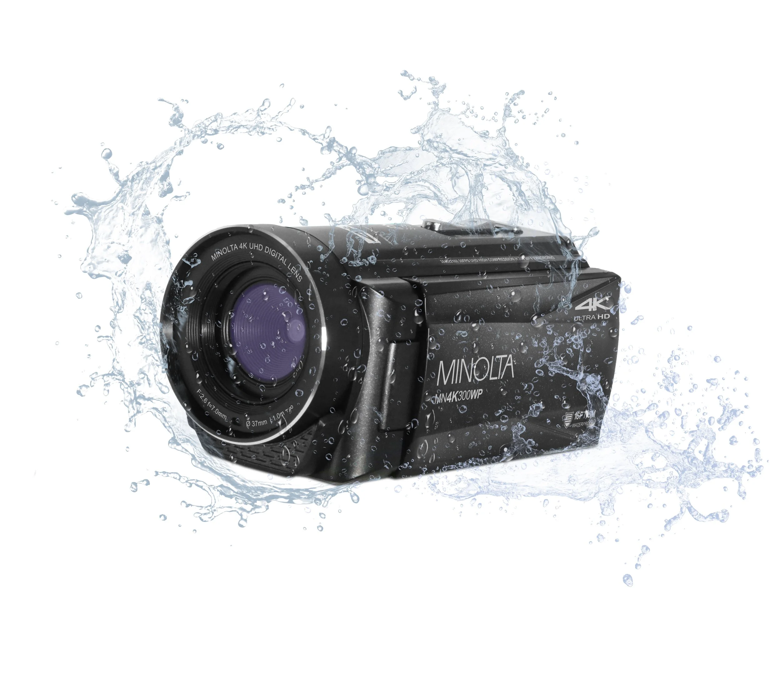 MN4K300WP 4K Ultra HD / 56 MP Waterproof Camcorder — Minolta Digital MN4K300WP 4K Ultra HD / 56 MP Waterproof Camcorder — Minolta Digital